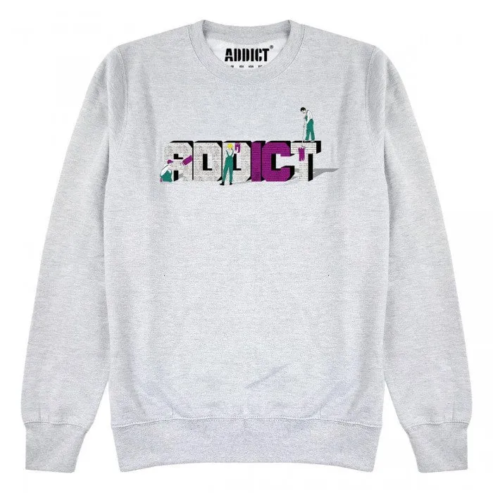 Addict Unisex Adult Under Construction Sweatshirt