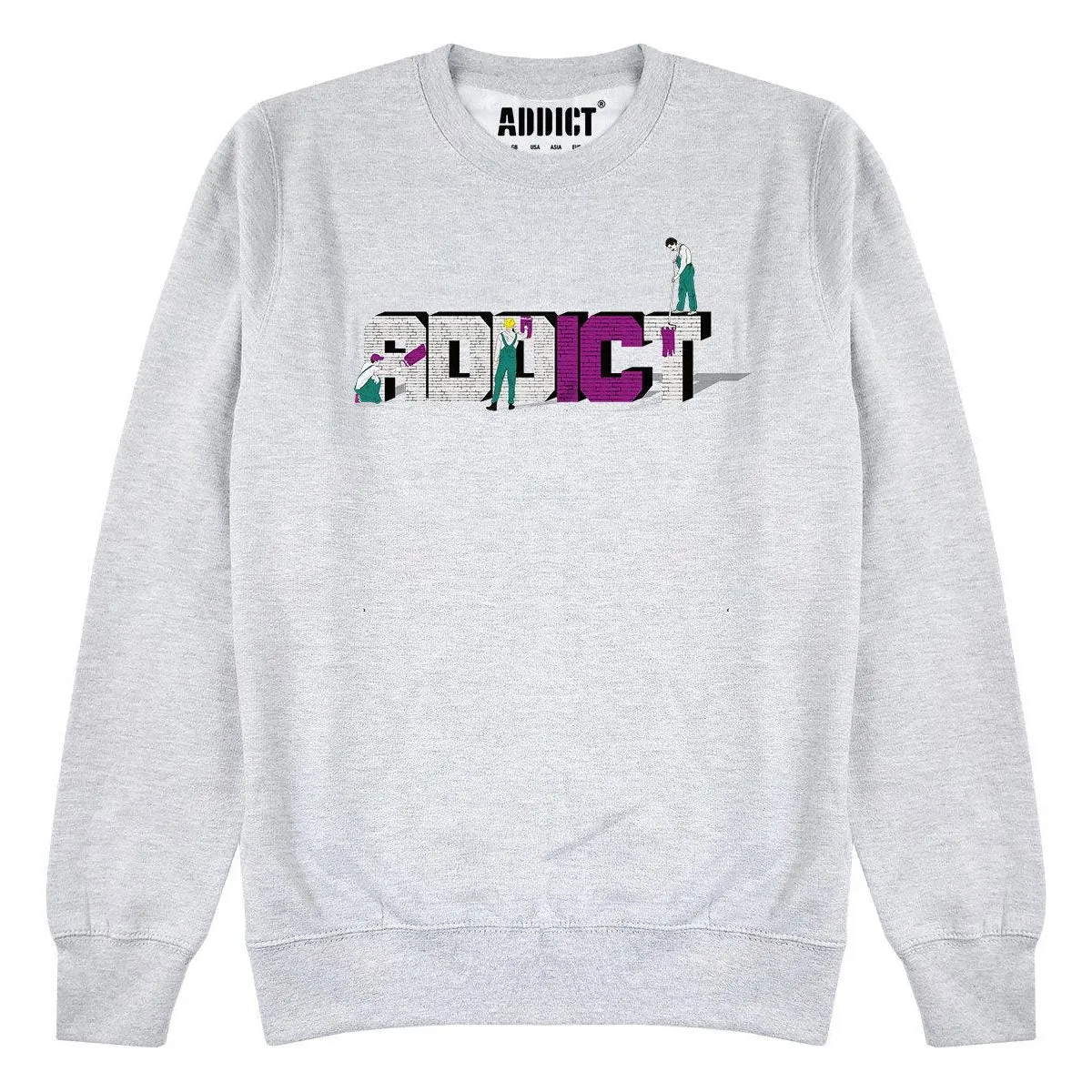 Addict Unisex Adult Under Construction Sweatshirt