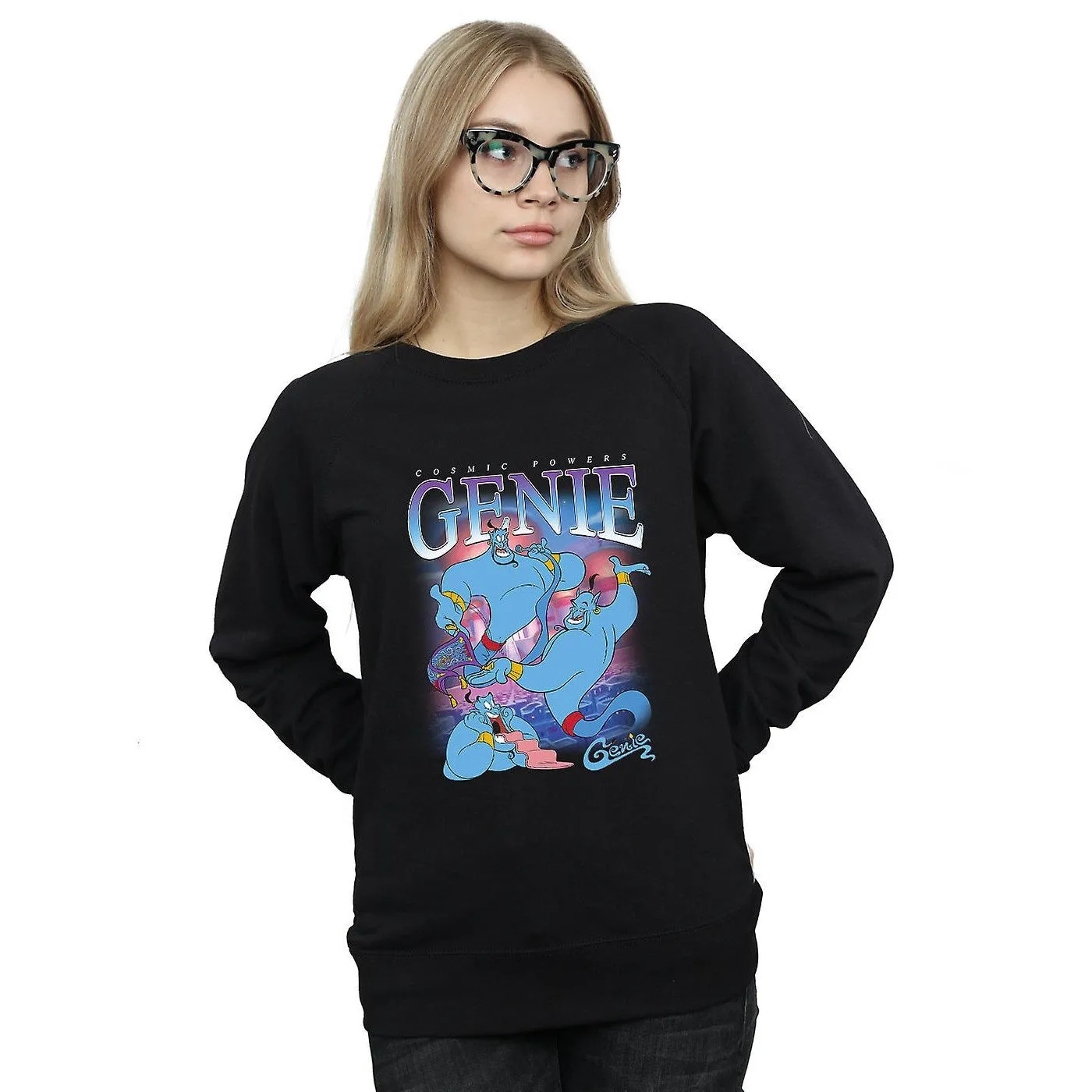 Aladdin Womens/Ladies Genie Montage Sweatshirt