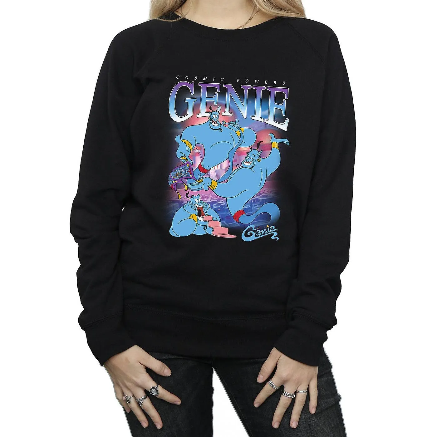 Aladdin Womens/Ladies Genie Montage Sweatshirt
