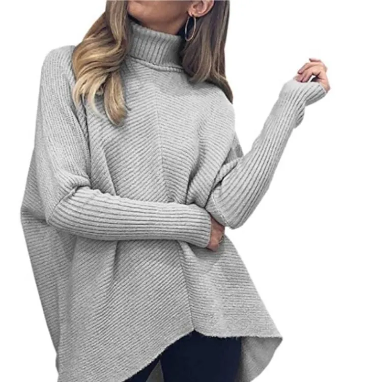 All-match mid-length loose pullover sweater