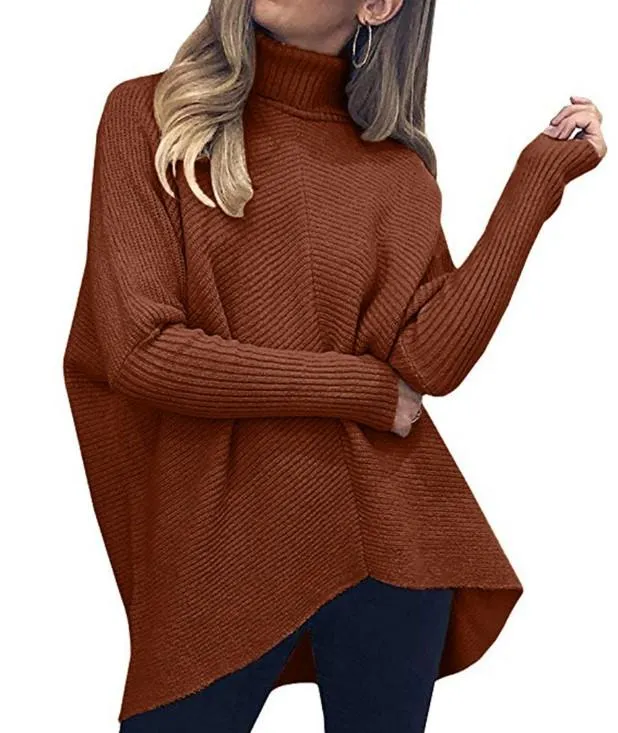 All-match mid-length loose pullover sweater