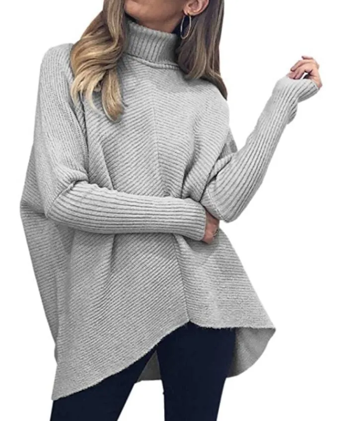 All-match mid-length loose pullover sweater