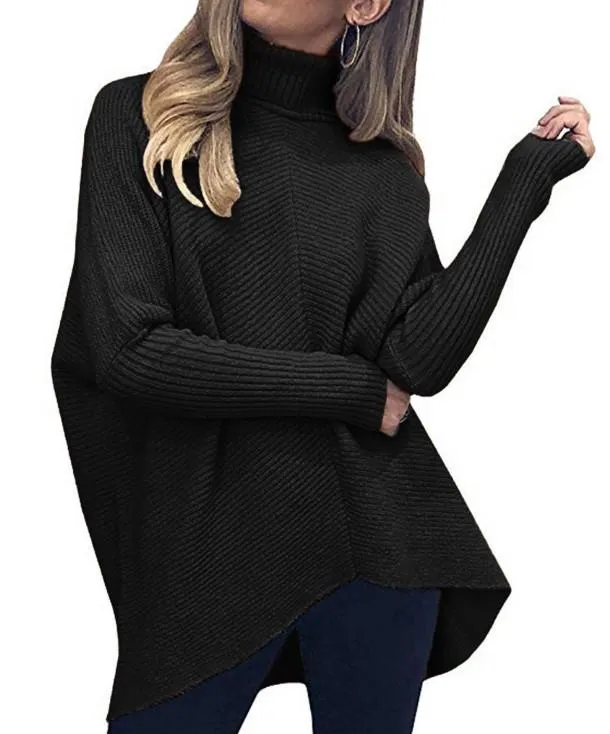 All-match mid-length loose pullover sweater