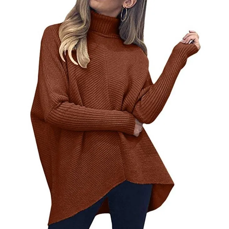 All-match mid-length loose pullover sweater