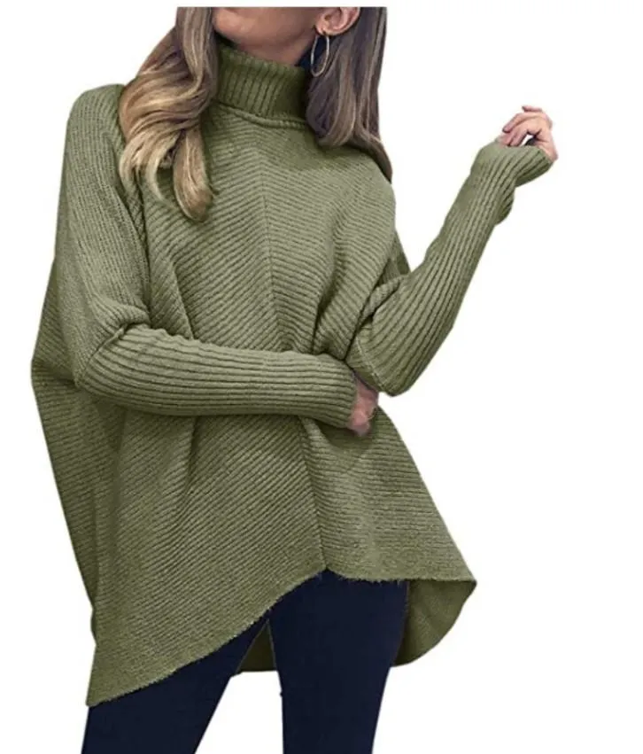 All-match mid-length loose pullover sweater