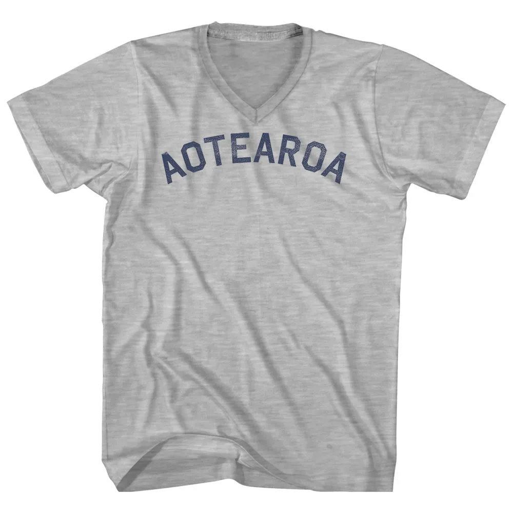 Aotearoa Adult Cotton V-neck T-shirt