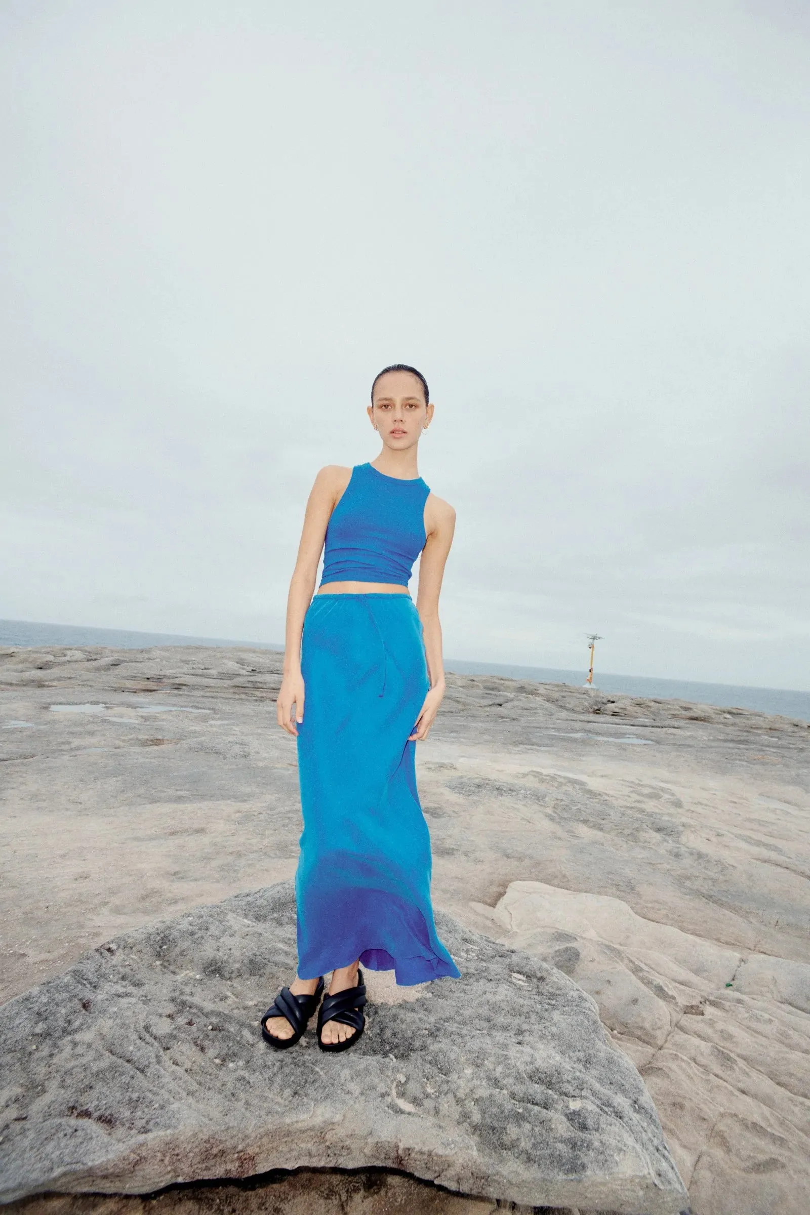 Ari Cupro Skirt Pacific
