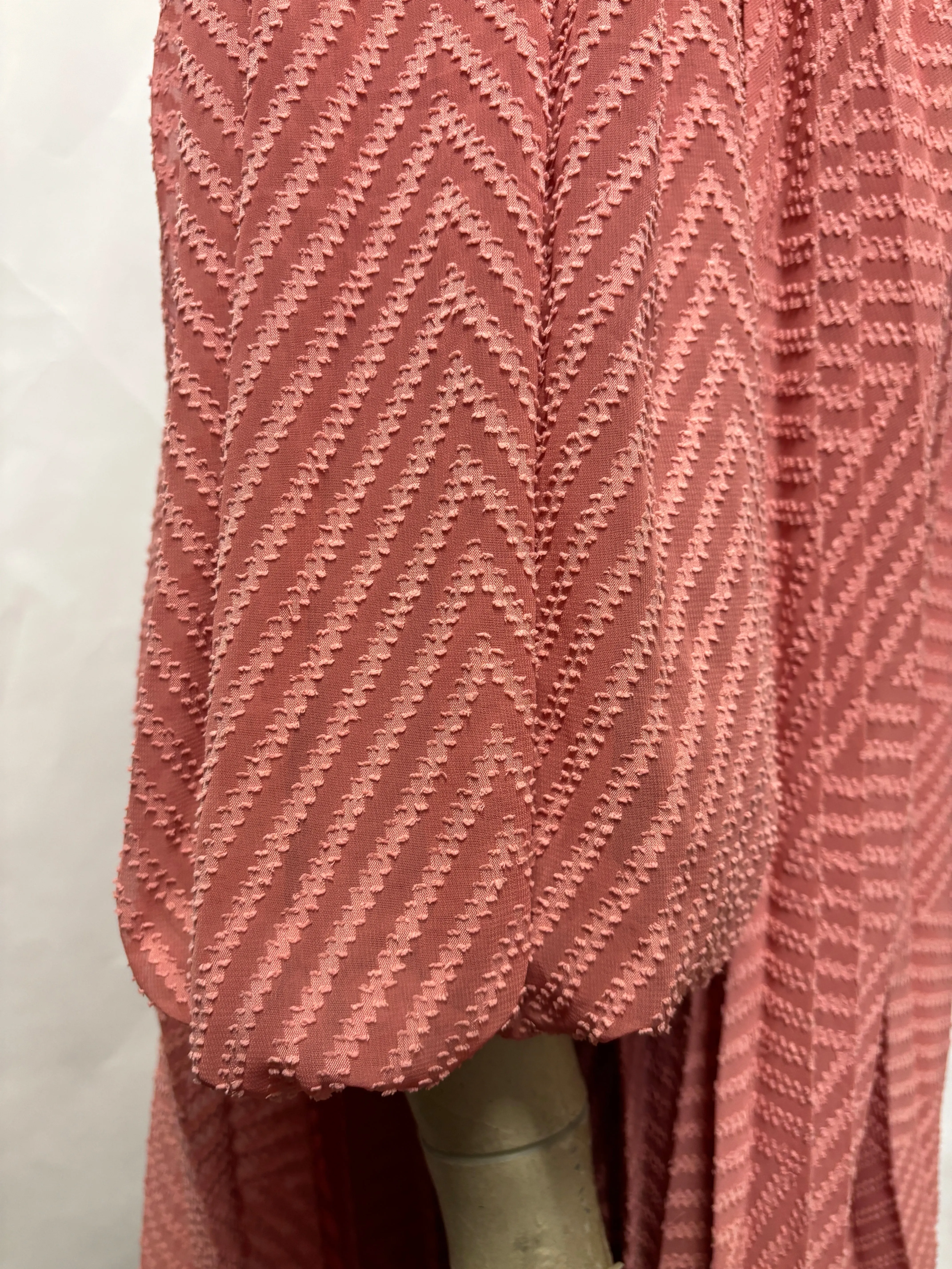 ASOS Tall Pink Chevron Pattern Balloon Dress 10 BNWT