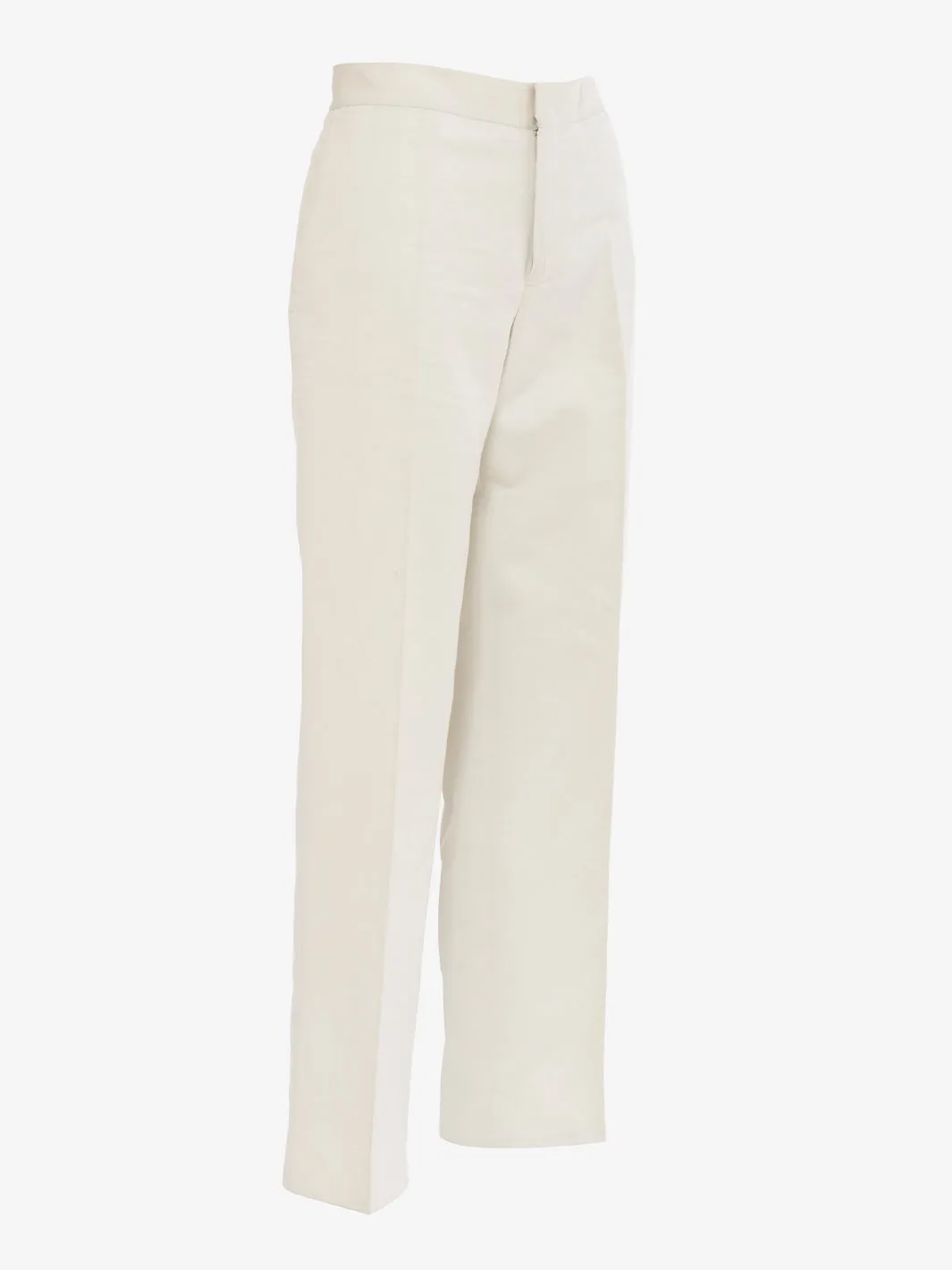 Aspesi Ivory Cotton Trousers
