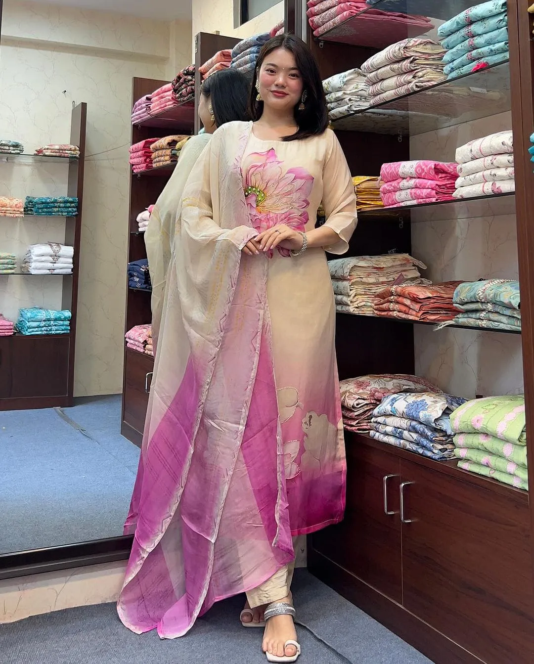 Beautiful Designer Summer Special Soft Orgenza Salwar Suit