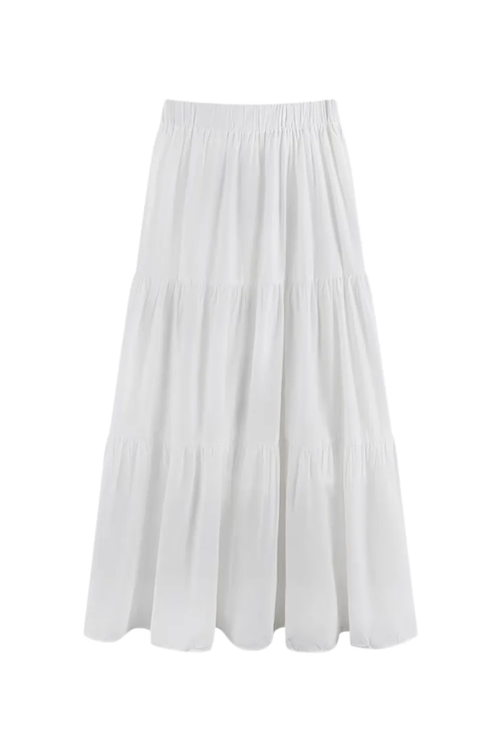 'Bella' High Waist Tiered Long Skirt(5 Colors)