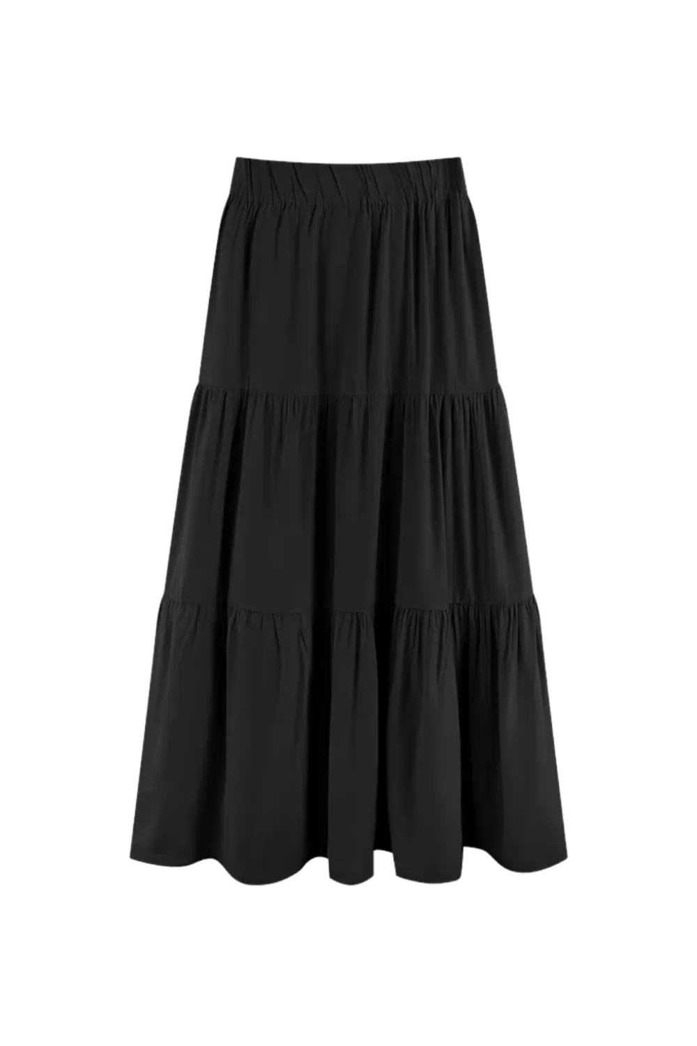 'Bella' High Waist Tiered Long Skirt(5 Colors)