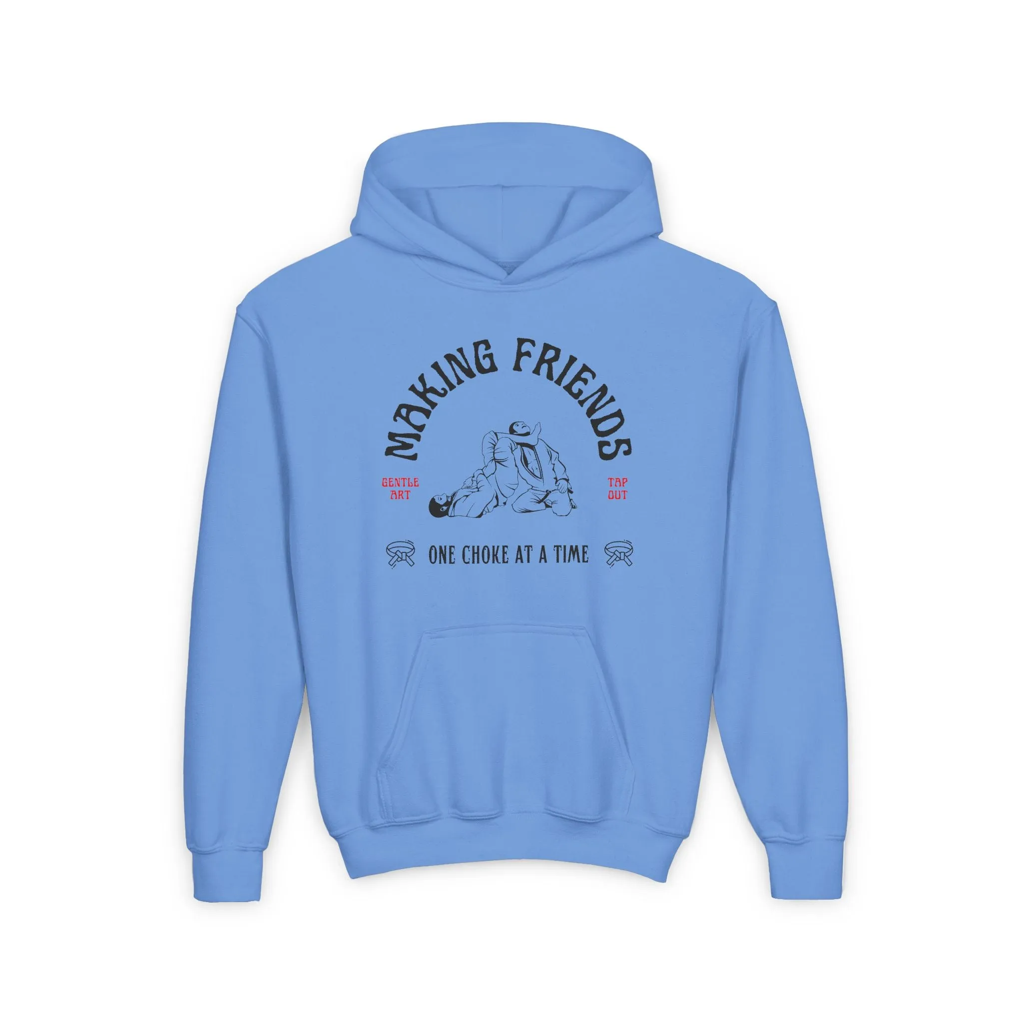 BJJ Making Friends Kids Youth Jiu Jitsu Hoodie