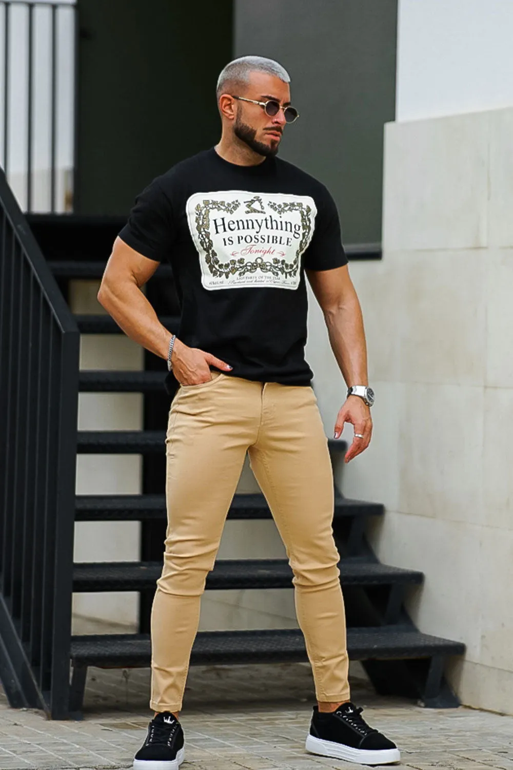 Buy $80 Free Shipping Men's Khaki Skinny Jean