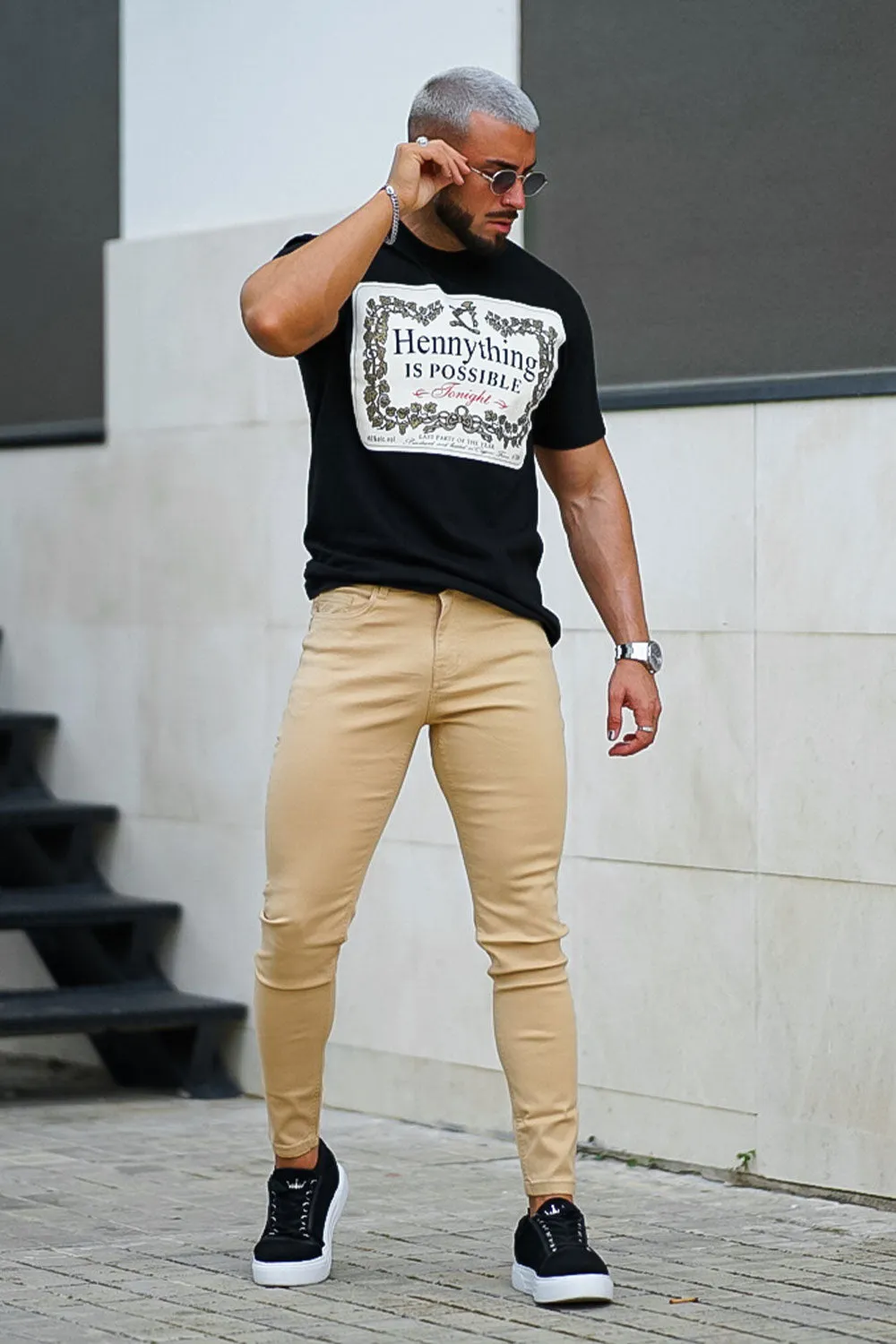 Buy $80 Free Shipping Men's Khaki Skinny Jean