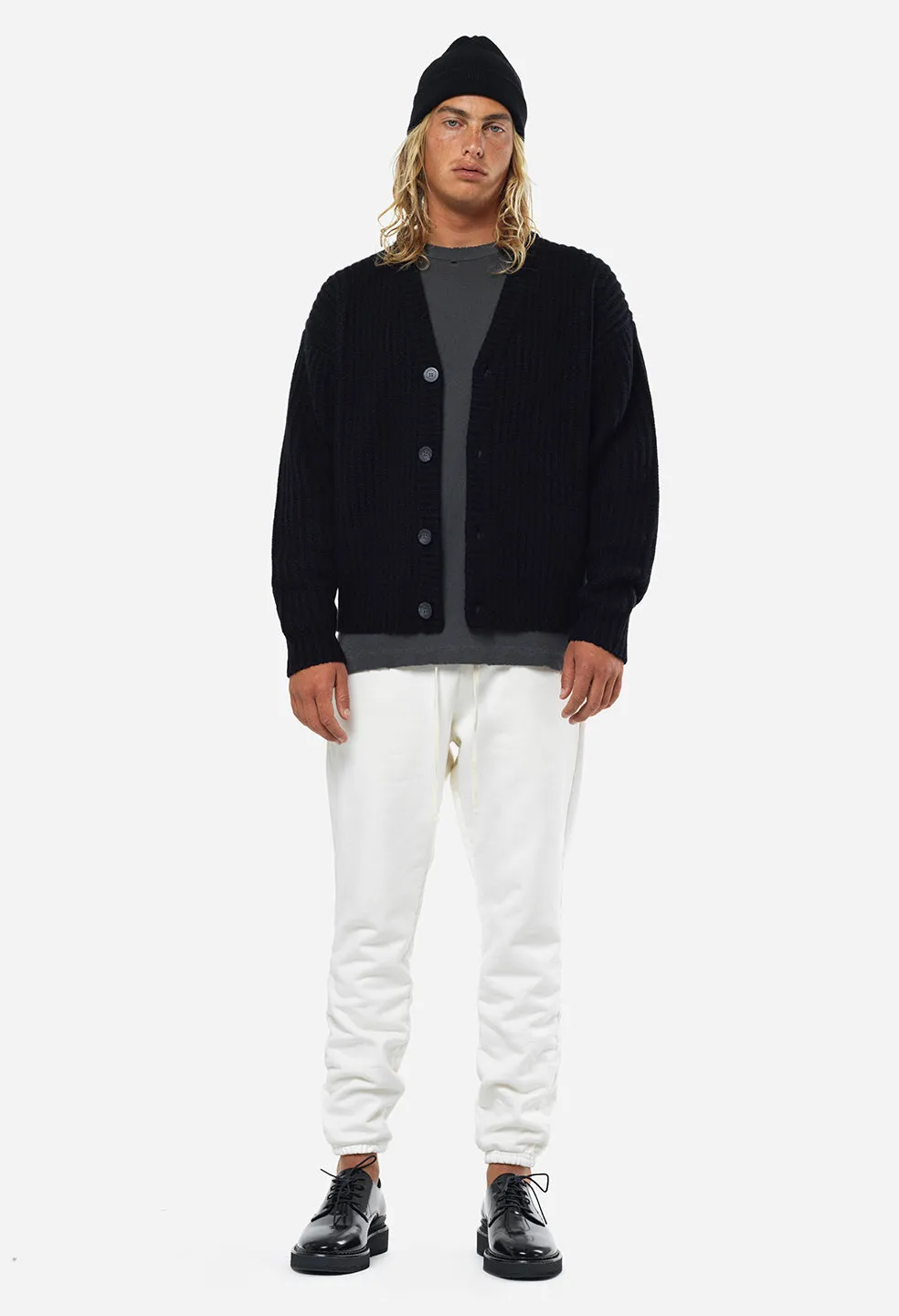 Capri Cashmere Cardigan / Black