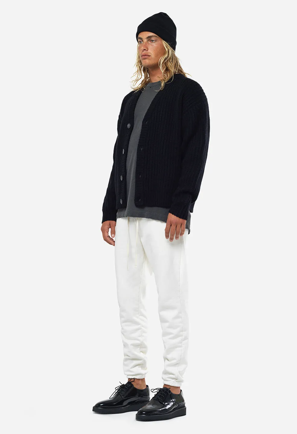 Capri Cashmere Cardigan / Black