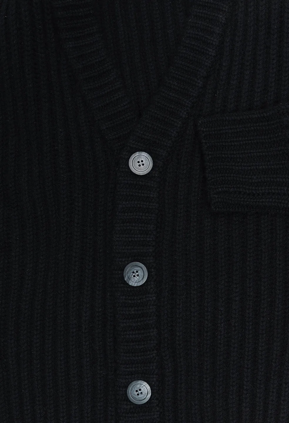 Capri Cashmere Cardigan / Black