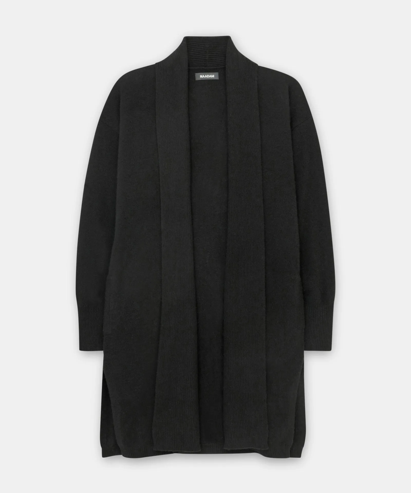 Soft Cashmere Duster Cardigan with Stylish Side Slits