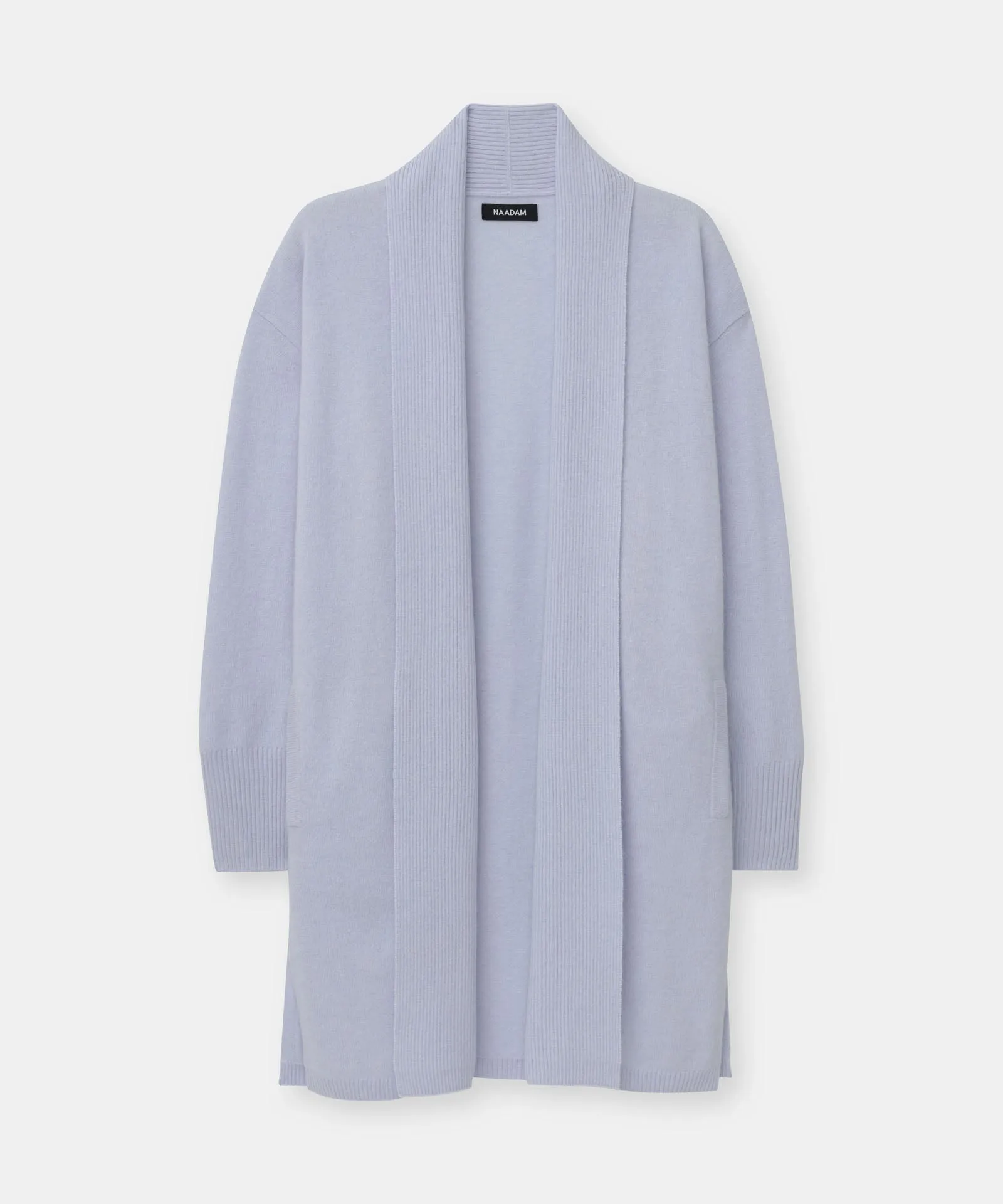 Soft Cashmere Duster Cardigan with Stylish Side Slits