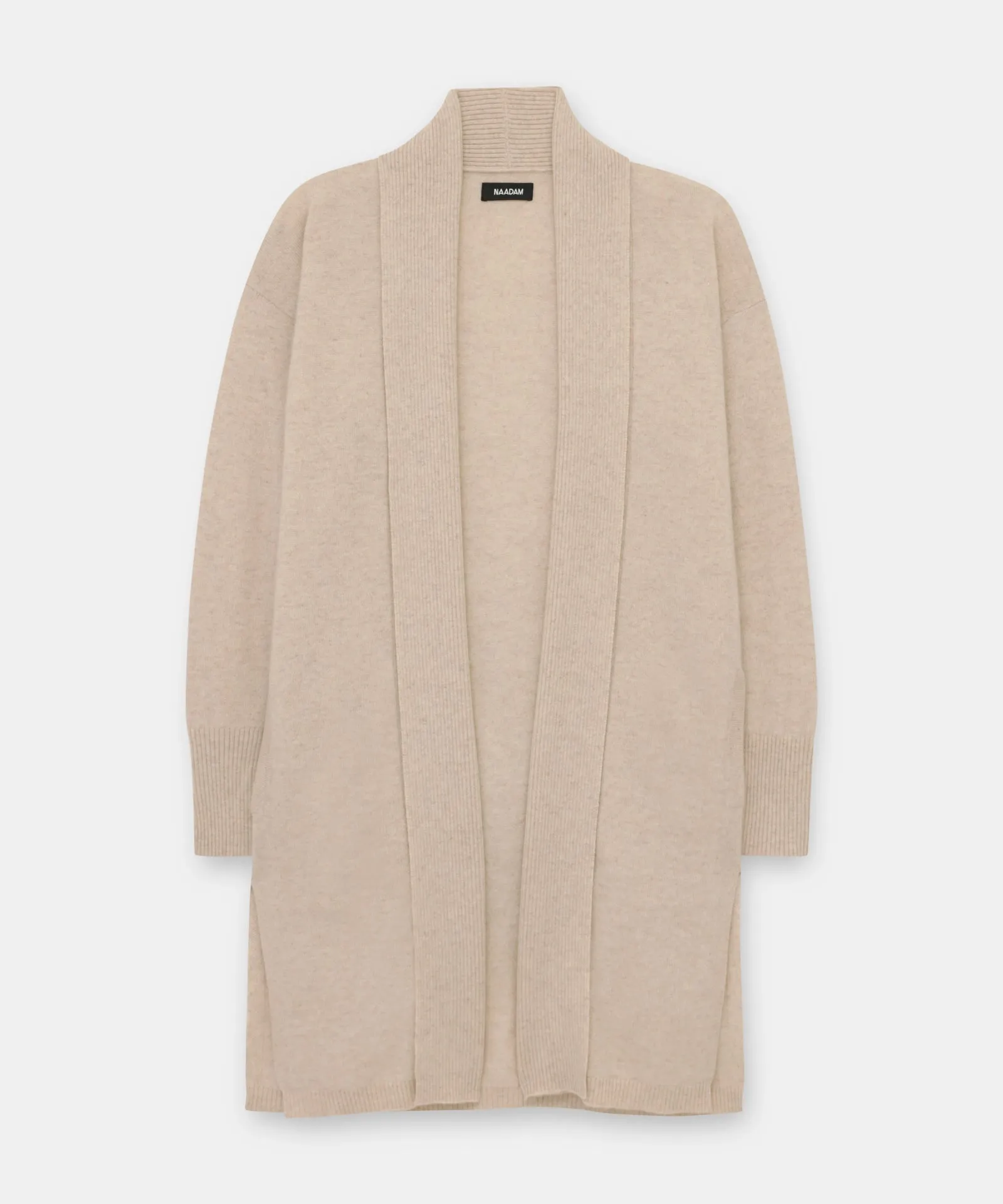 Soft Cashmere Duster Cardigan with Stylish Side Slits