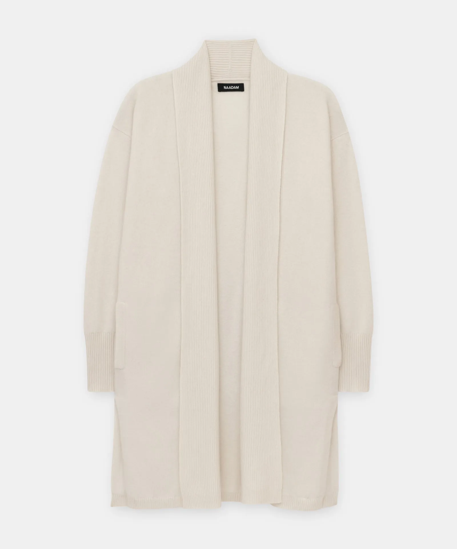 Soft Cashmere Duster Cardigan with Stylish Side Slits
