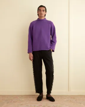 Cashmere Rollneck Sweater - Purple