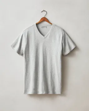 Classic Cotton V-neck Tee - Athletic Heather