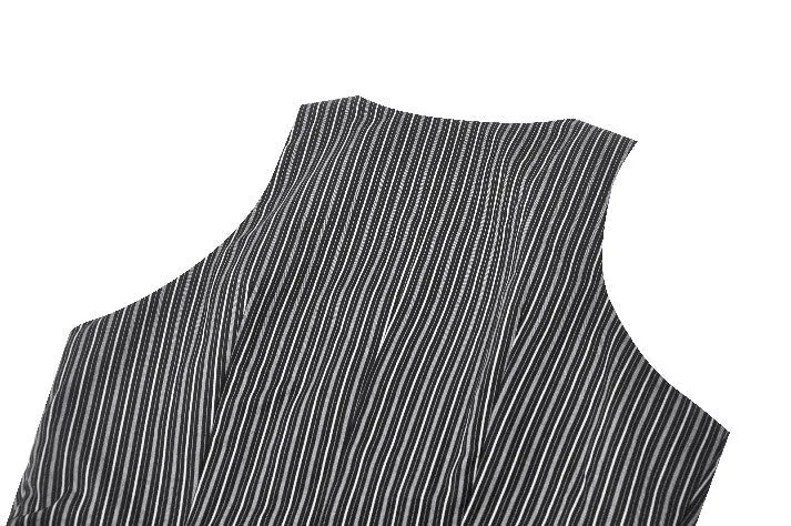 Dark Striped Academic Vest VW021