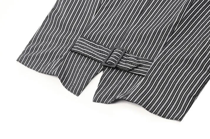 Dark Striped Academic Vest VW021