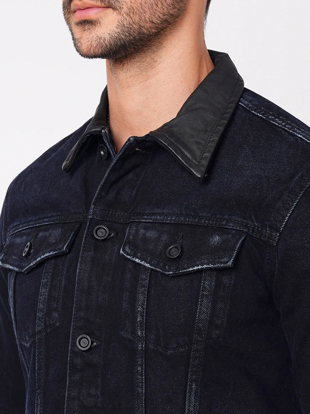 Dk Blue Full Sleeve Denim Jacket