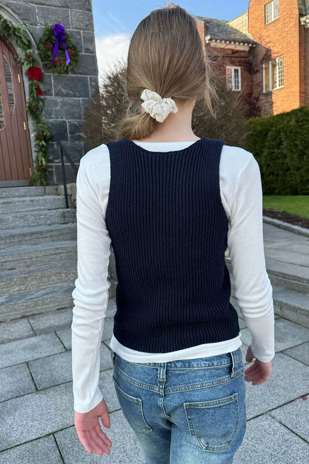Elizabeth Wool Button Vest