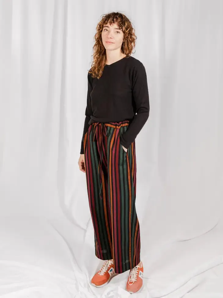 Emmy Drawstring Pant Sunset Stripe