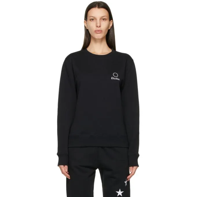 Etudes Black Klein Europa Logo Sweatshirt