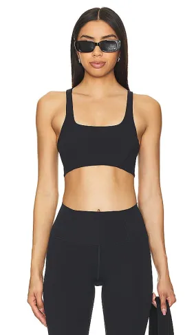 Free People X FP Movement Never Better Neck Bra In Black in Black