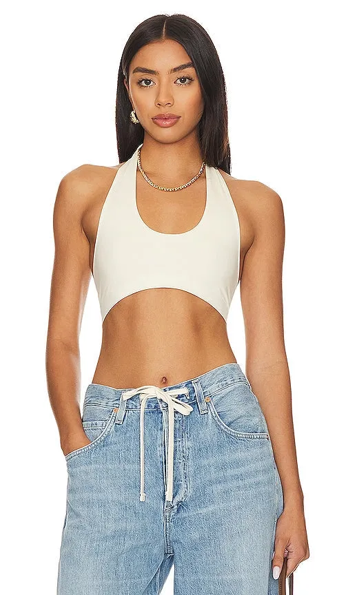 Free People X Intimately FP Essential U Neck Halter in White