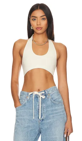 Free People X Intimately FP Essential U Neck Halter in White