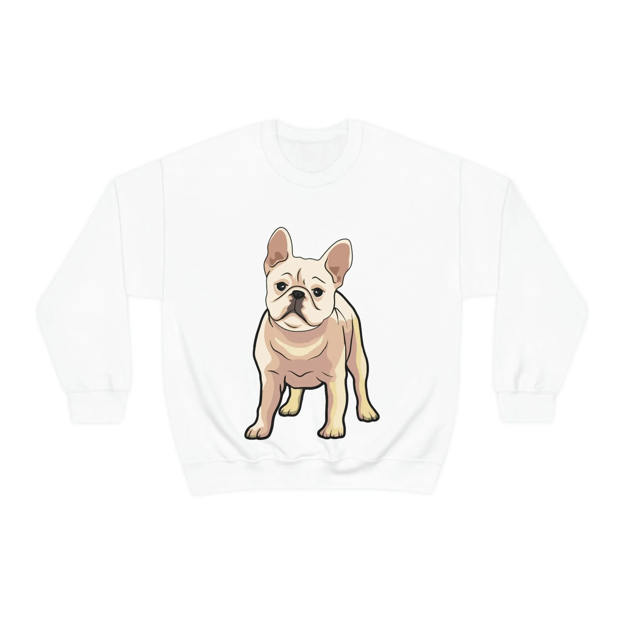 French Bulldog Unisex Heavy Blend Crewneck Sweatshirt, S - 3XL, 6 Colors, Loose Fit, Cotton/Polyester, FREE Shipping, Made in USA!!