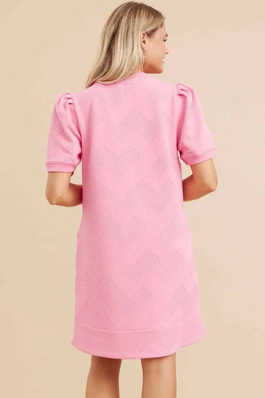 Geometric Textured Dress