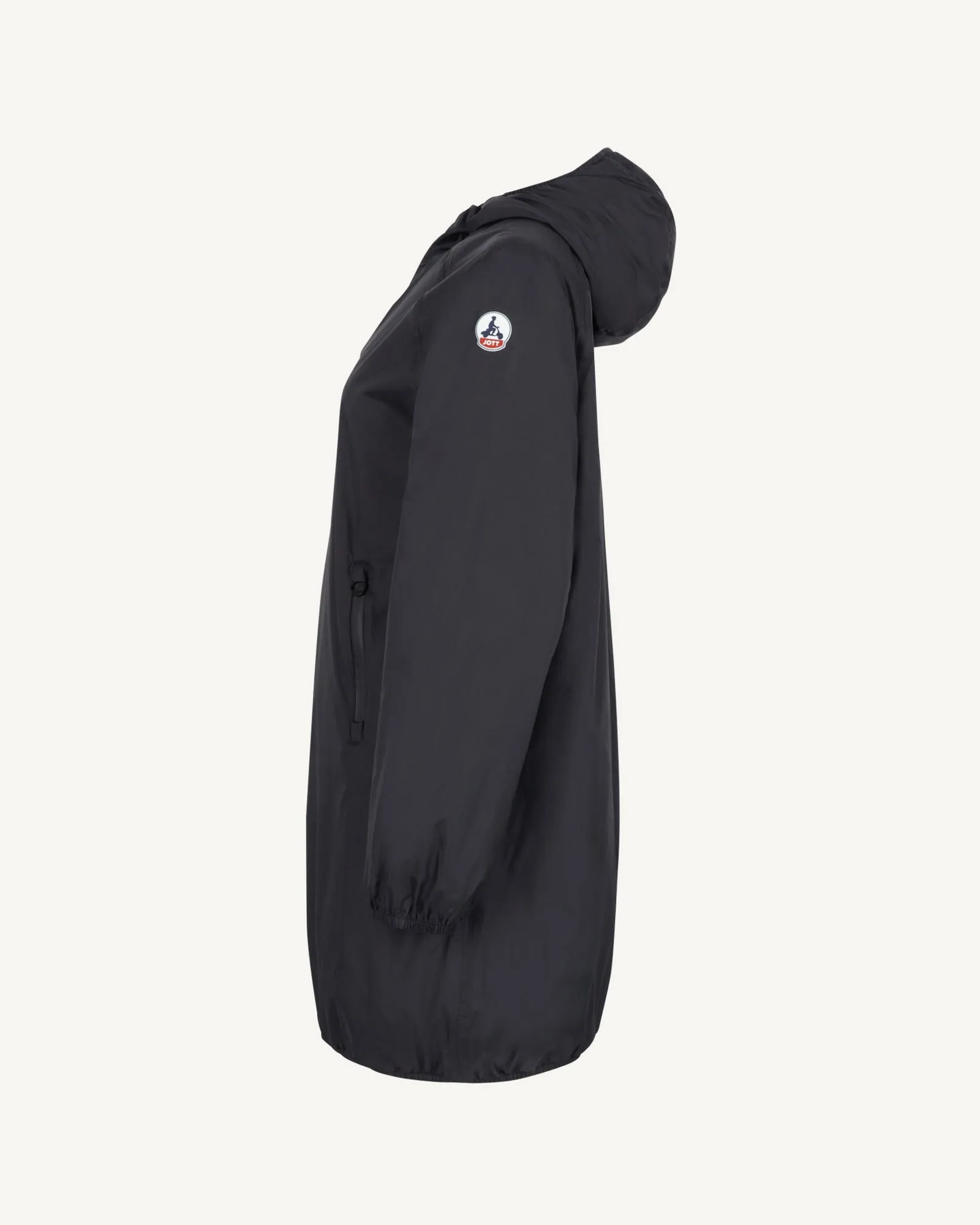 Glendale Polar fleece-lined long waterproof jacket Black