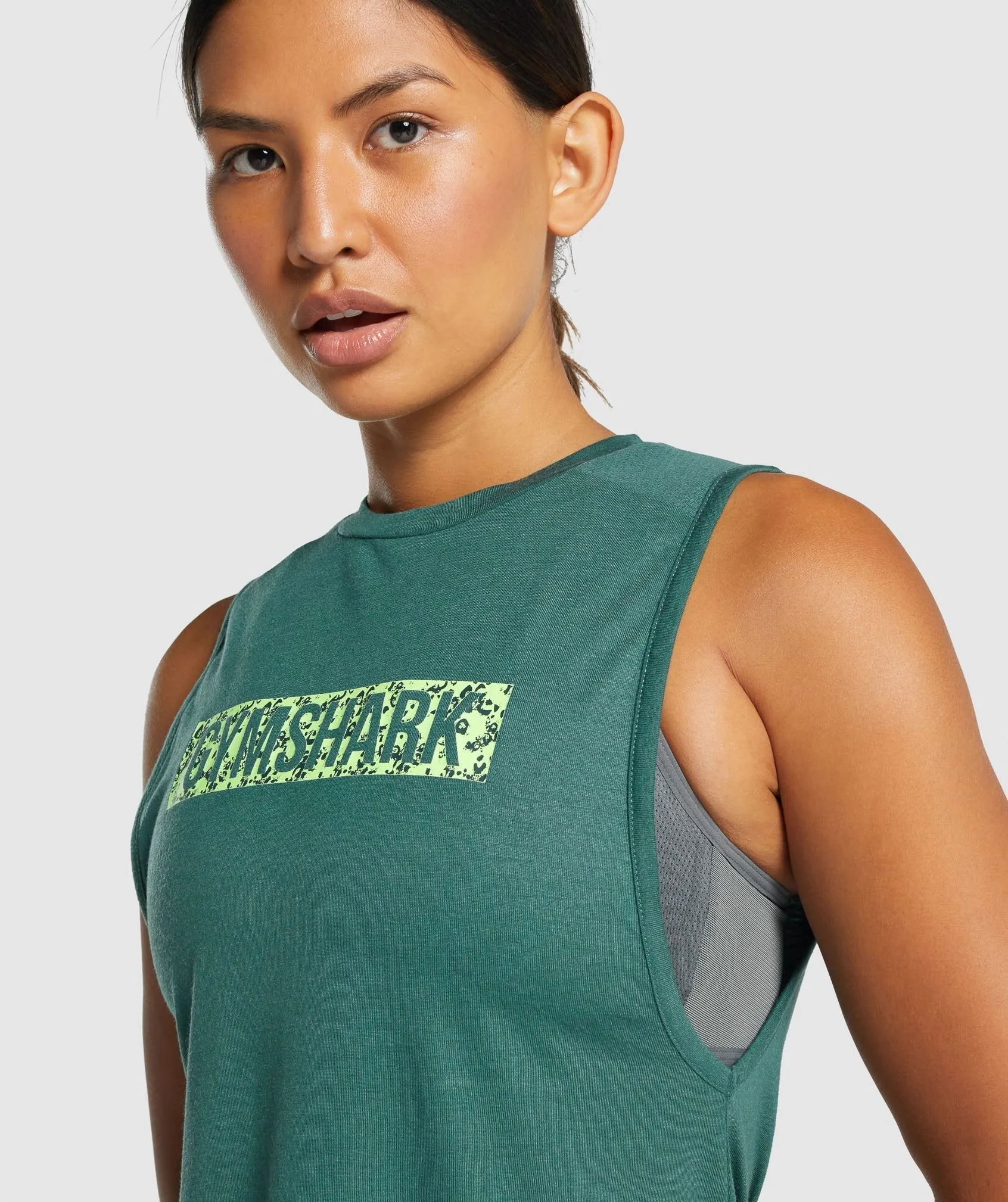 Gymshark Animal Graphic Infill Tank - Green