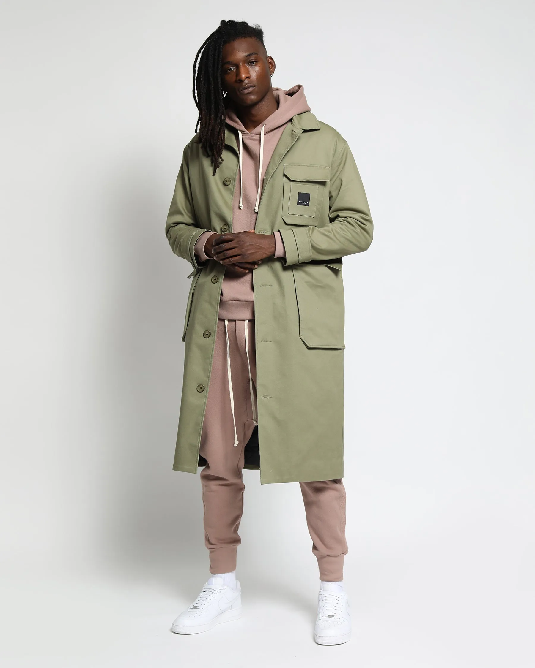 Elegant Harmony Twill Overcoat