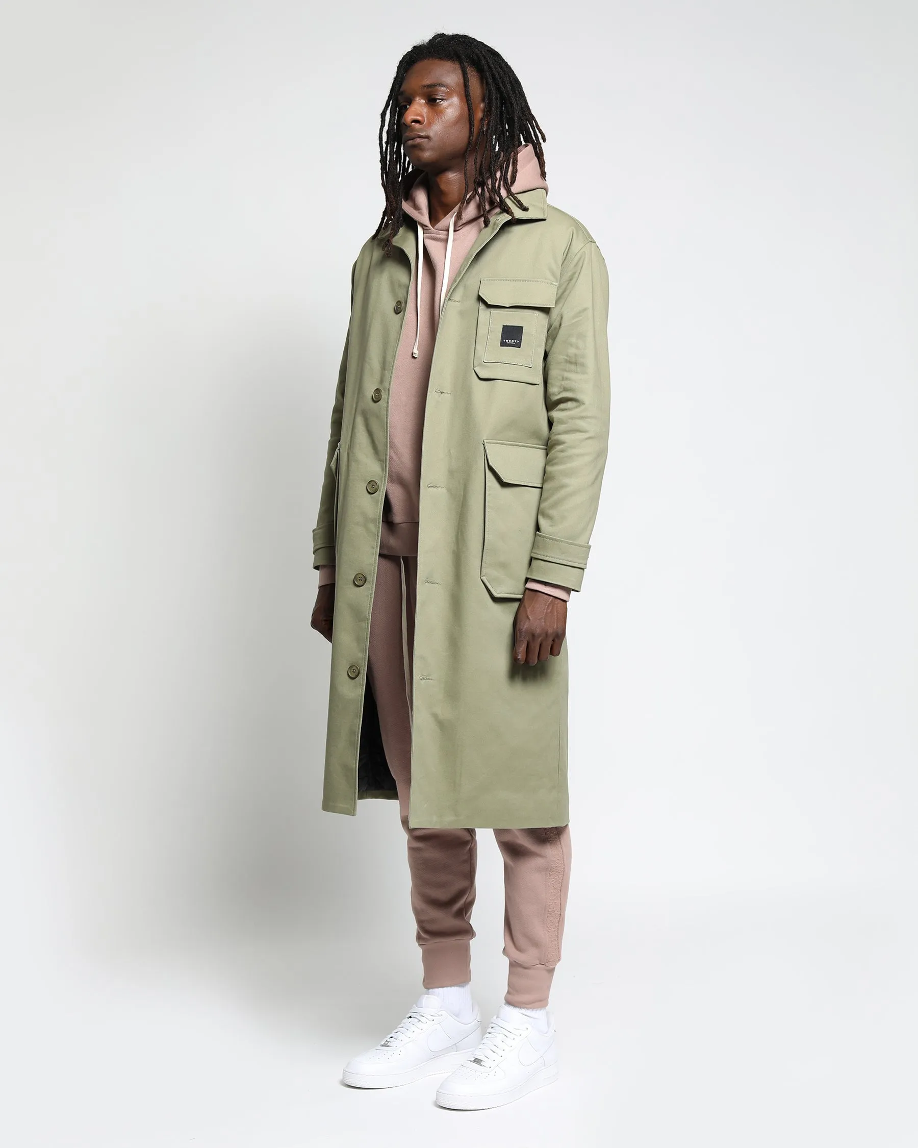 Elegant Harmony Twill Overcoat
