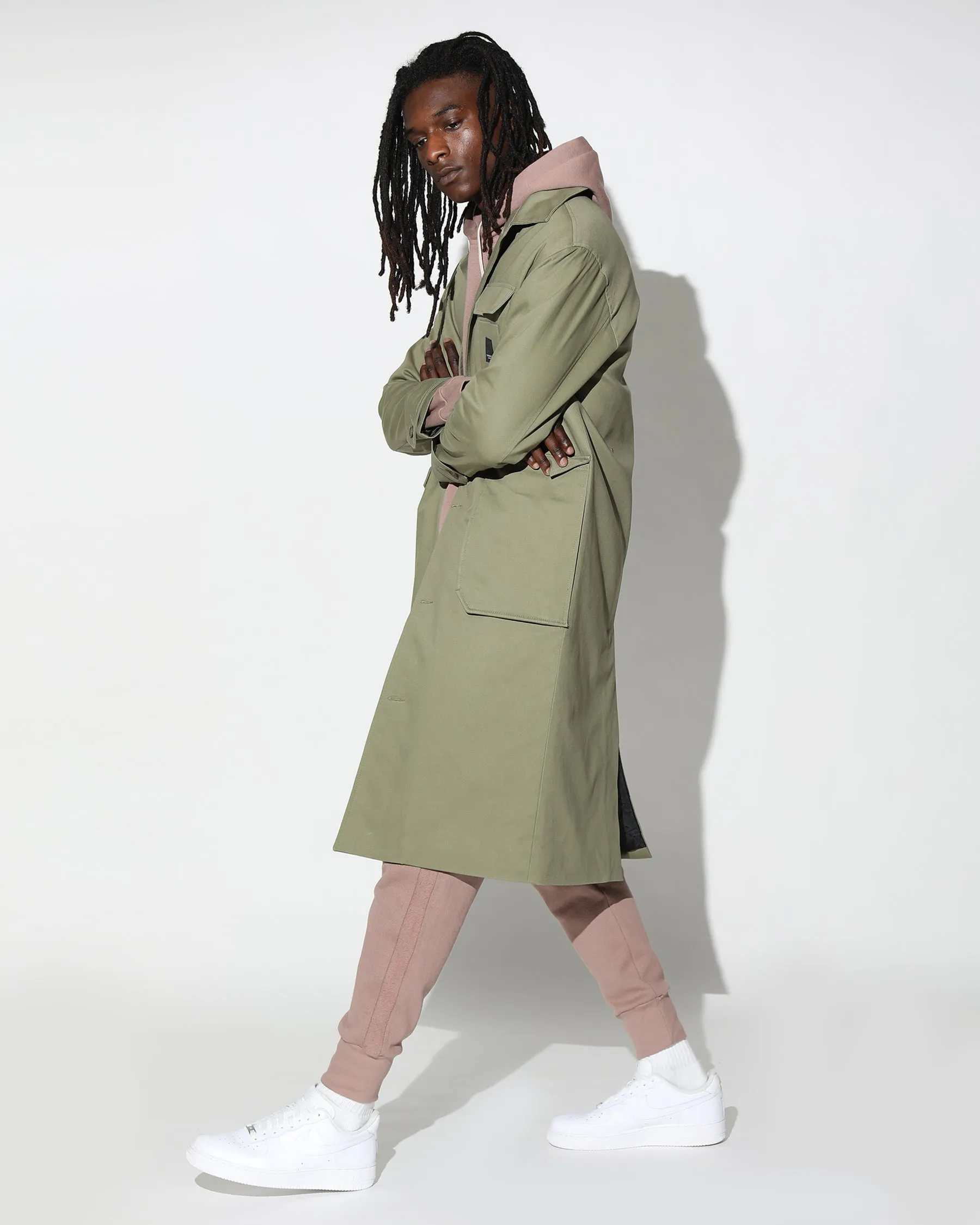 Elegant Harmony Twill Overcoat