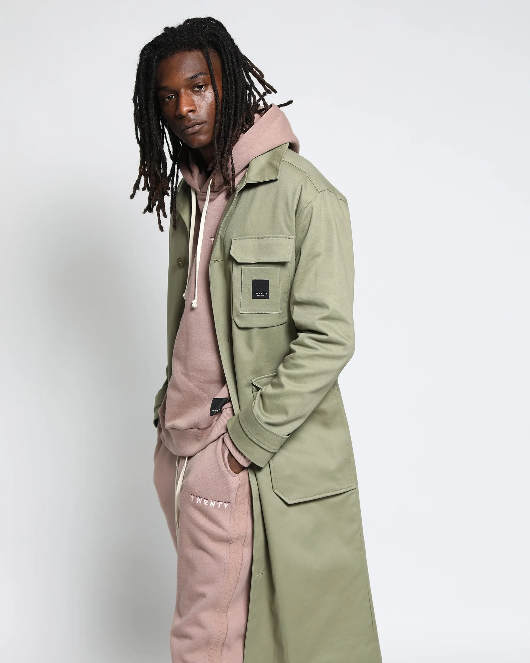 Elegant Harmony Twill Overcoat