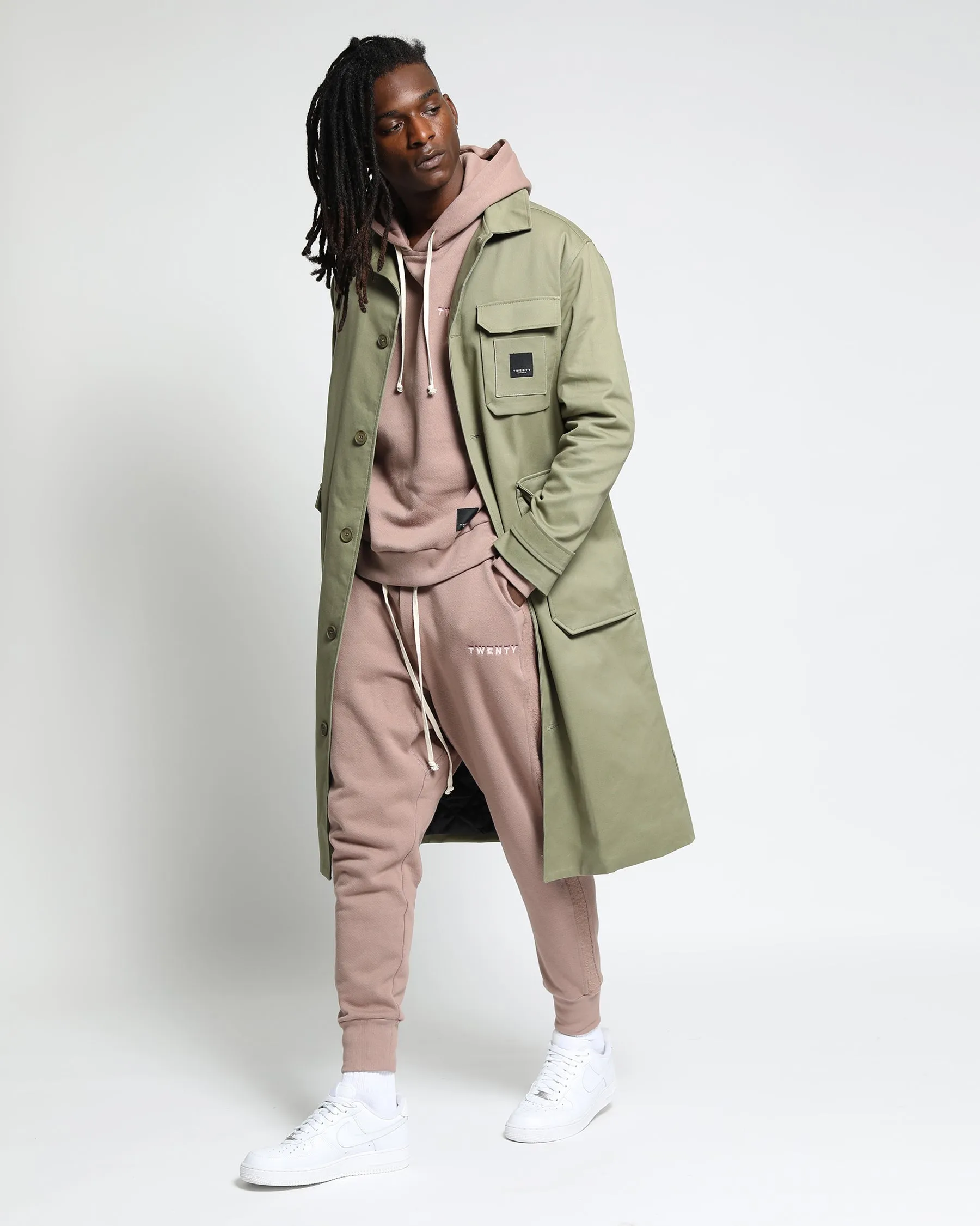 Elegant Harmony Twill Overcoat