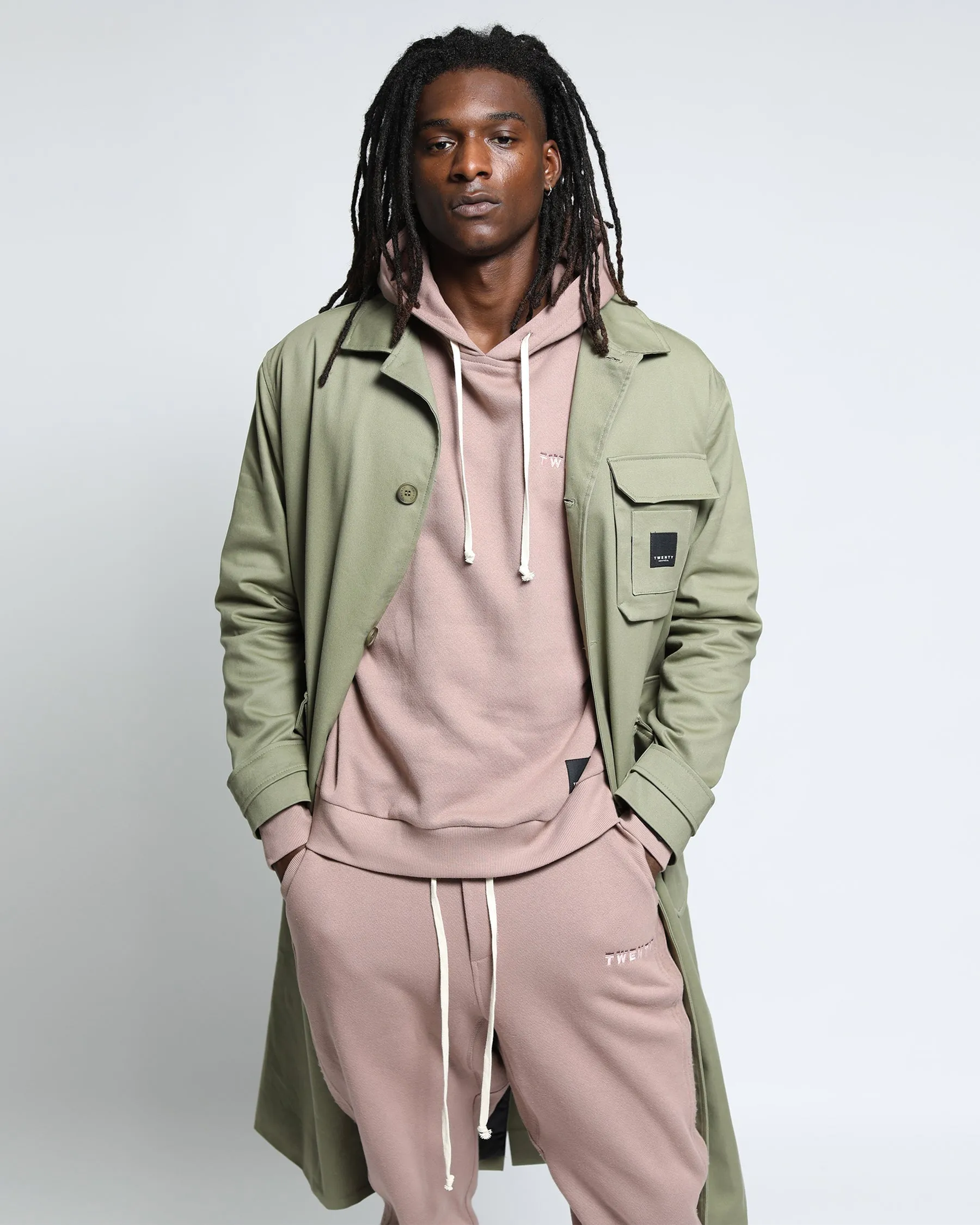 Elegant Harmony Twill Overcoat