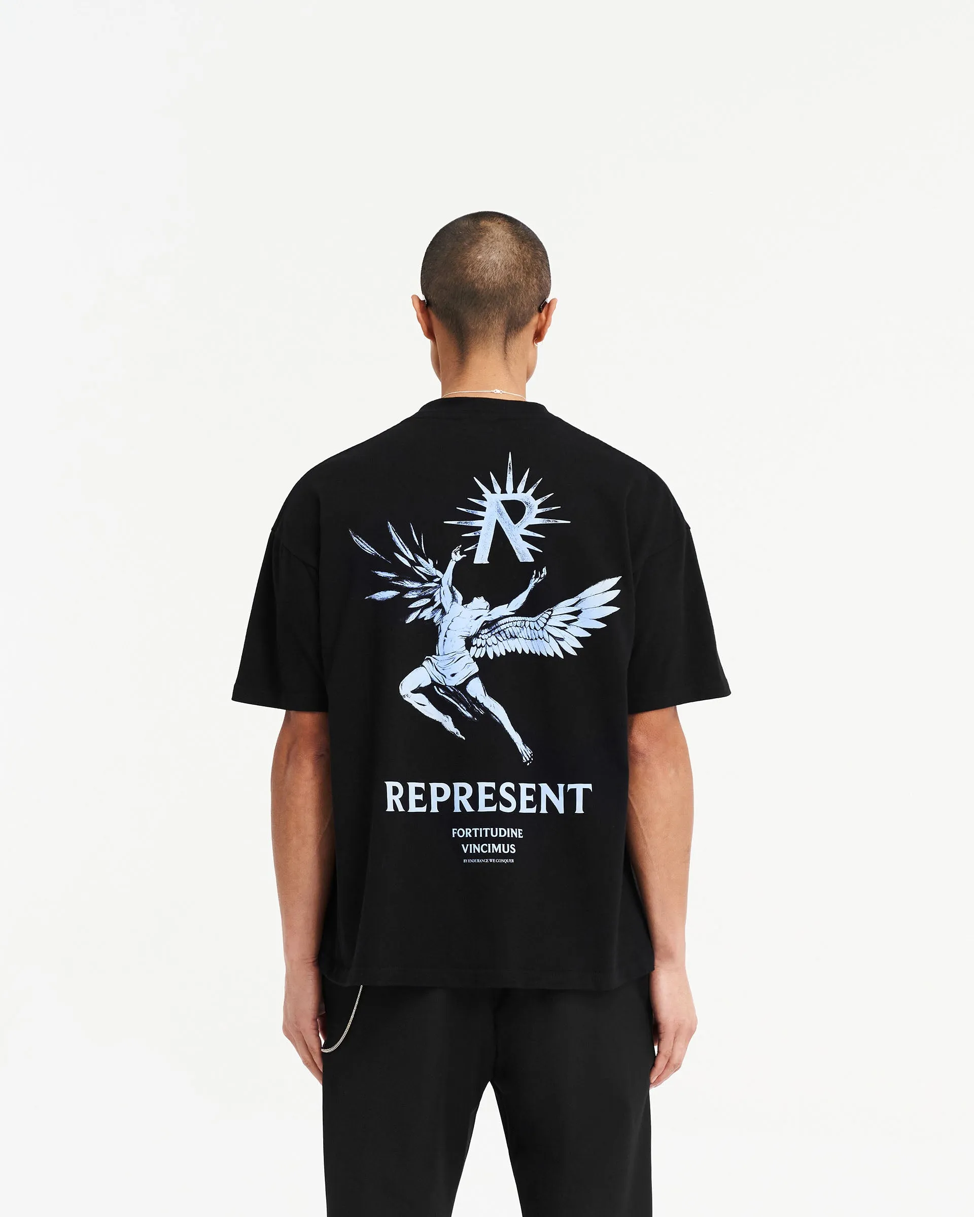 Icarus T-Shirt - Jet Black Blue