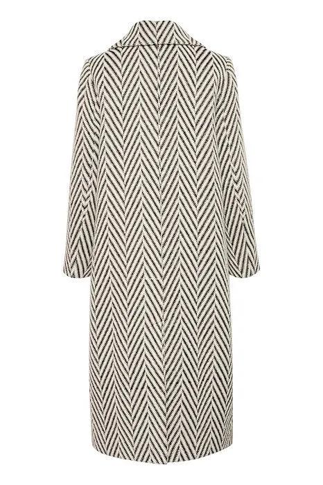 Inwear Tru Tweed Style Long Wool Blend Coat